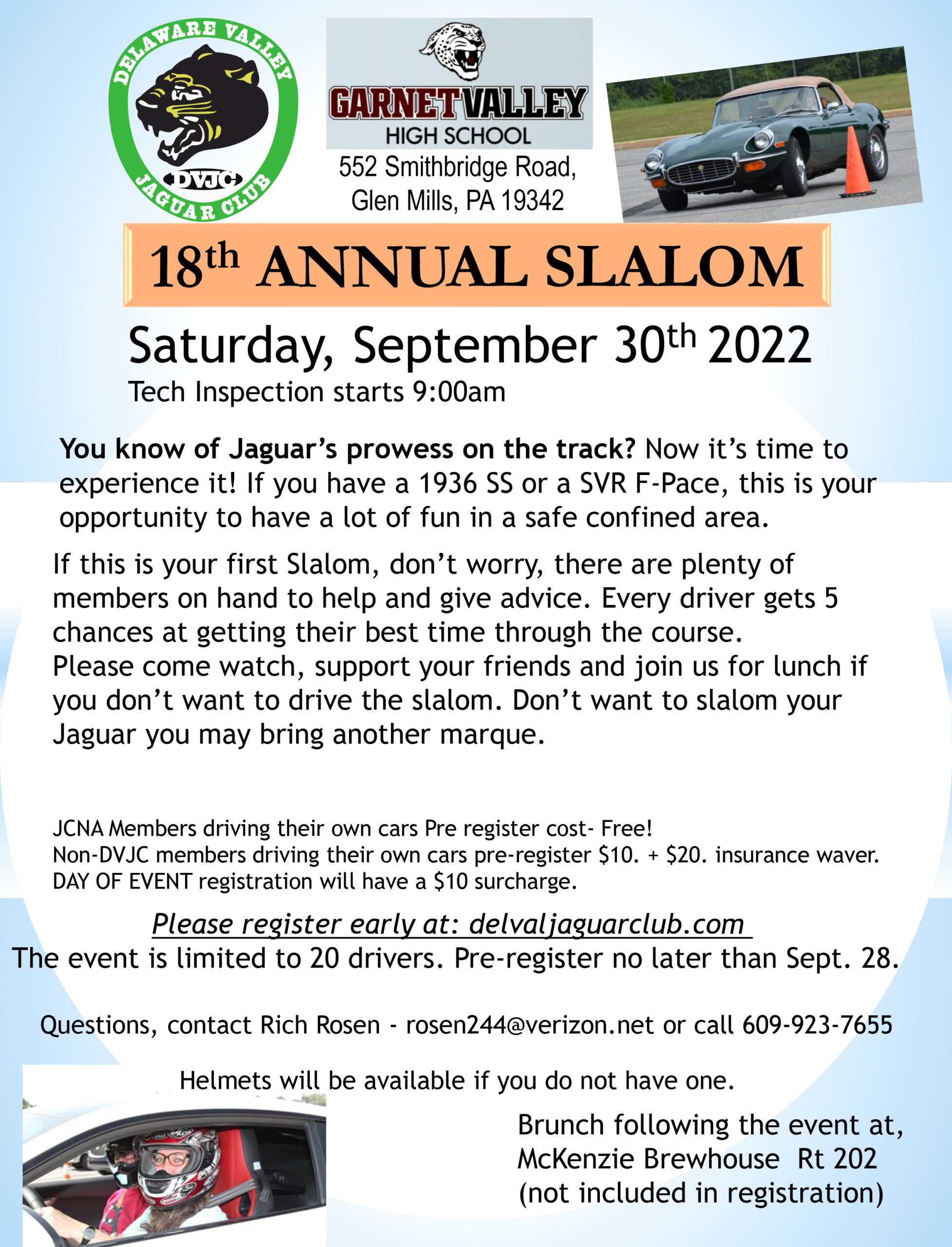 Delaware Valley Jaguar Club 18th Annual Slalom